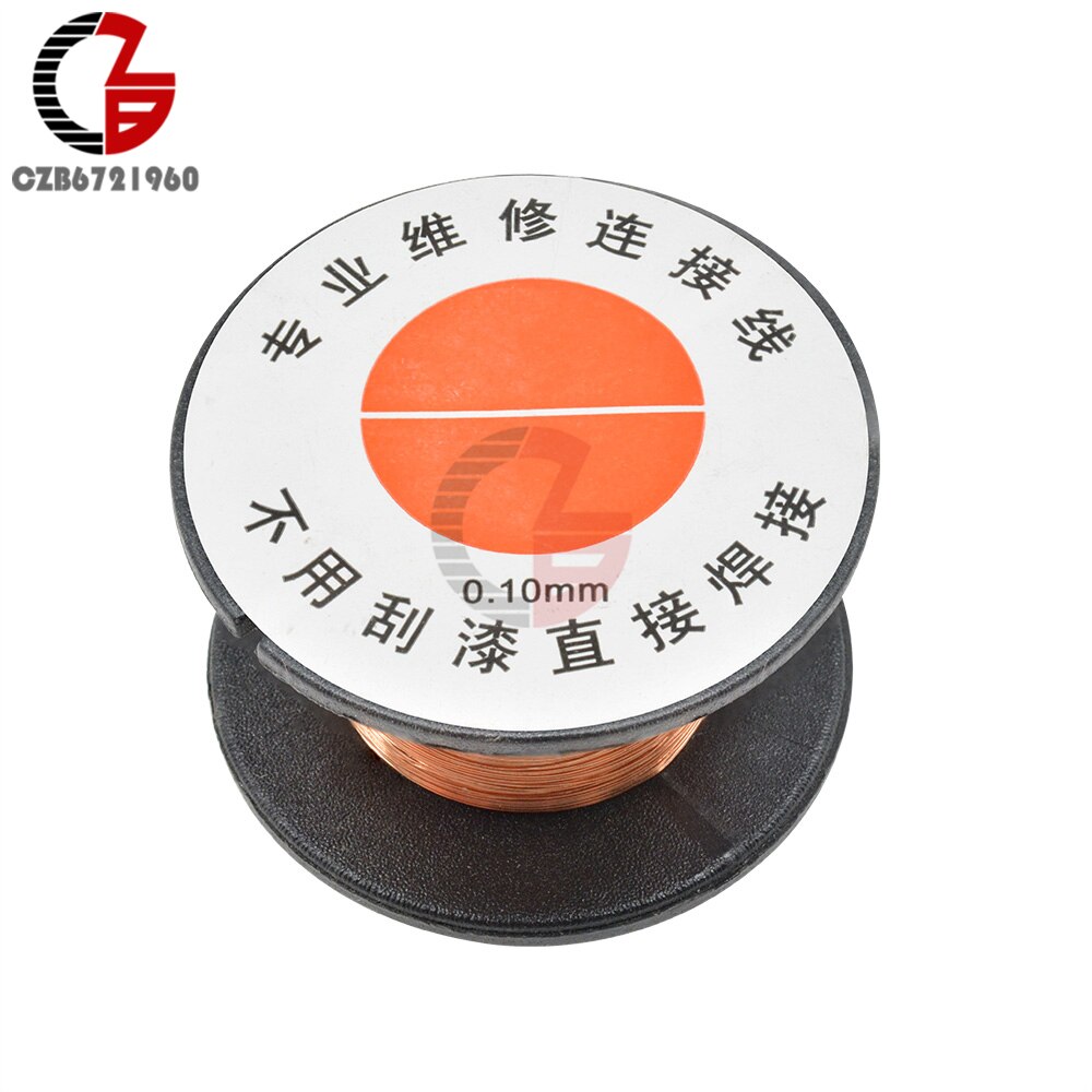 2 sztuk 0.1MM robić lutowania miedzi lutowane PPA emaliowane naprawy rolka drut kabel mostkujący owijania drutu