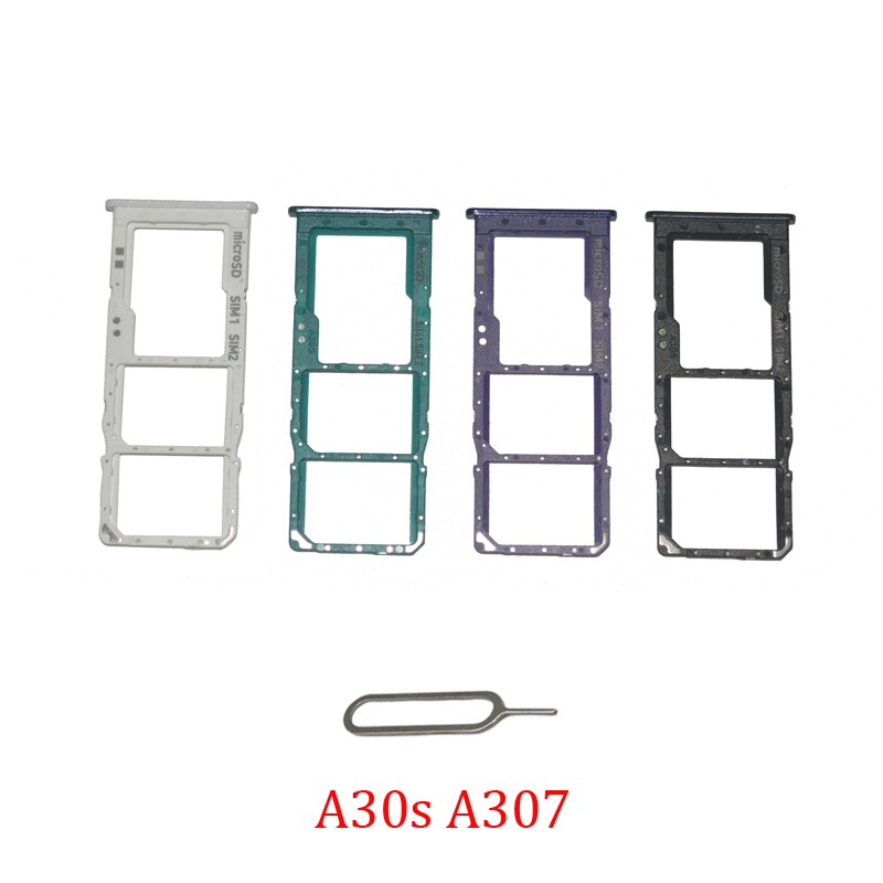 SIM Card Chip Tray For Samsung Galaxy A30S A307F A307G A307FN A307 Original Phone Micro SD SIM Card Slot Holder Adapter