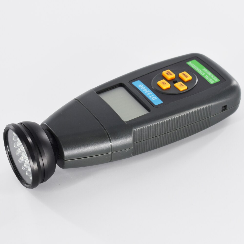 Estroboscopio Digital DT2240B, tacómetro Flash sin contacto, 60-40.000 RPM, medidor de revoluciones fotoeléctricas, velocímetro