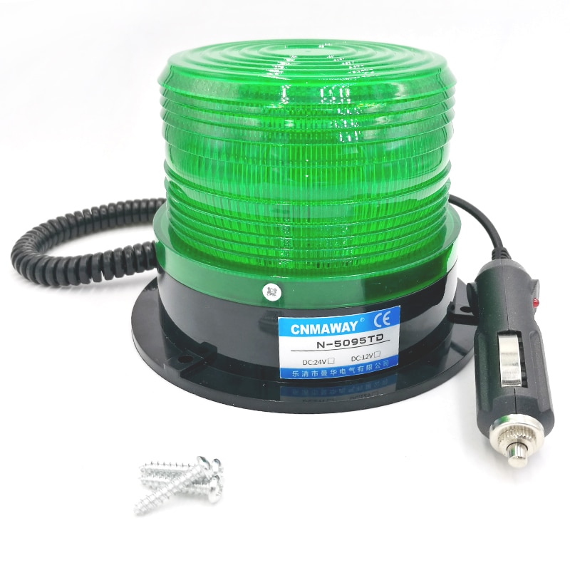 Magnetische Rolling Signaal Waarschuwing Licht 12V 24V N-5095TD Lampje Led Lamp Flash Baken Strobe Emergency Lamp