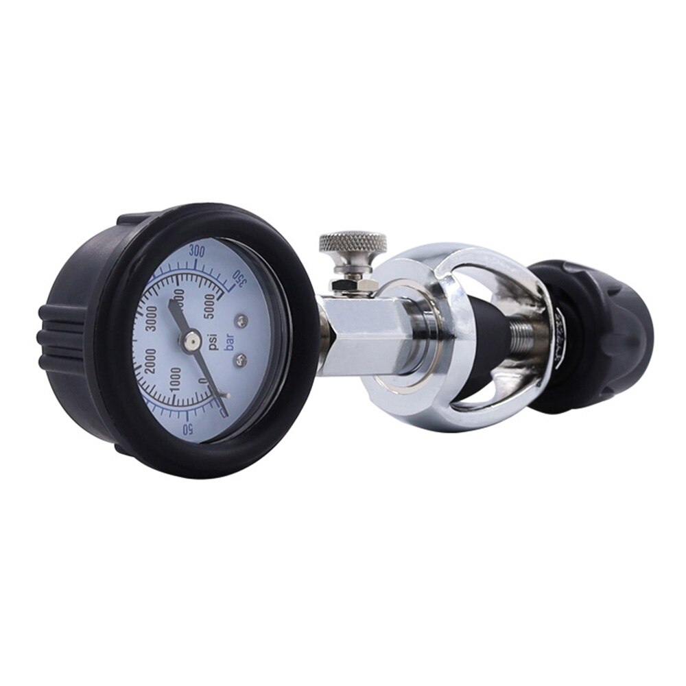 Portable Water Oil Tank Pressure Gauge 5000PSI 350BAR Inspection Tester for Scuba Diving Choice