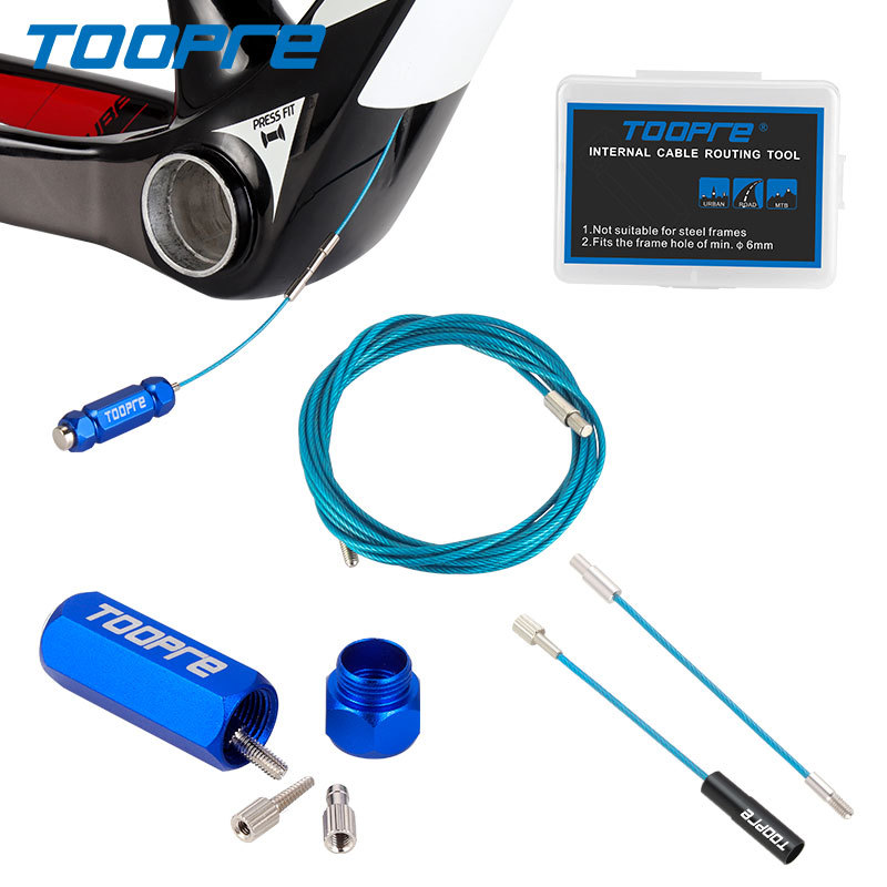 Kit de enrutamiento de cables internos para bicicleta, herramienta, guía de tracción rápida, imán para marcos de bicicleta, freno de cambio, Cable interno, manguera hidráulica