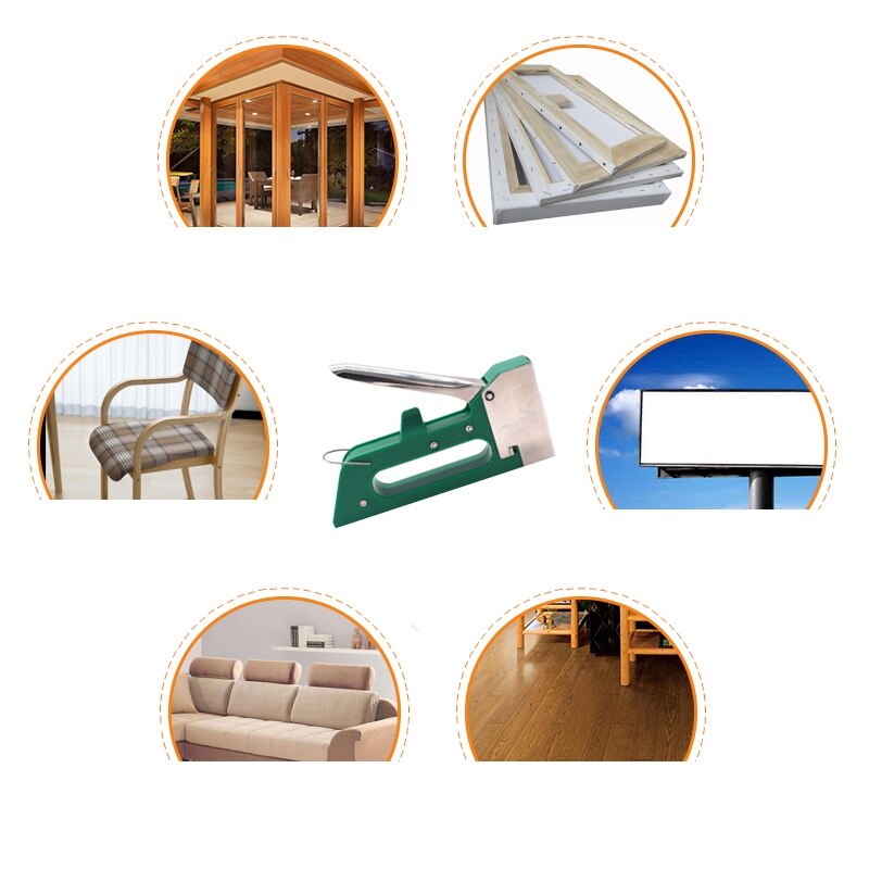 Grapadora Manual de alta resistencia para muebles, herramientas de tapicería, puerta, madera
