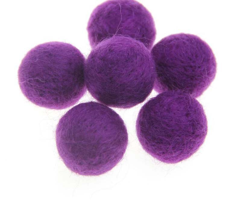 10pcs/lot Wool Felt Balls Round Wool Felt Balls DIY Home Decoration Mixed Color 20MM Pom Poms Ball Felt