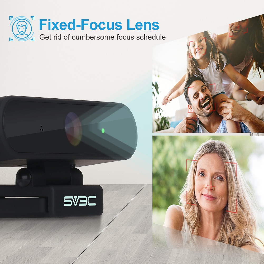 Full HD 1080P Webcam Computer PC Web Camera With Microphone USB Plug Web Cam For Live Broadcast Video Calling Conference Webcam