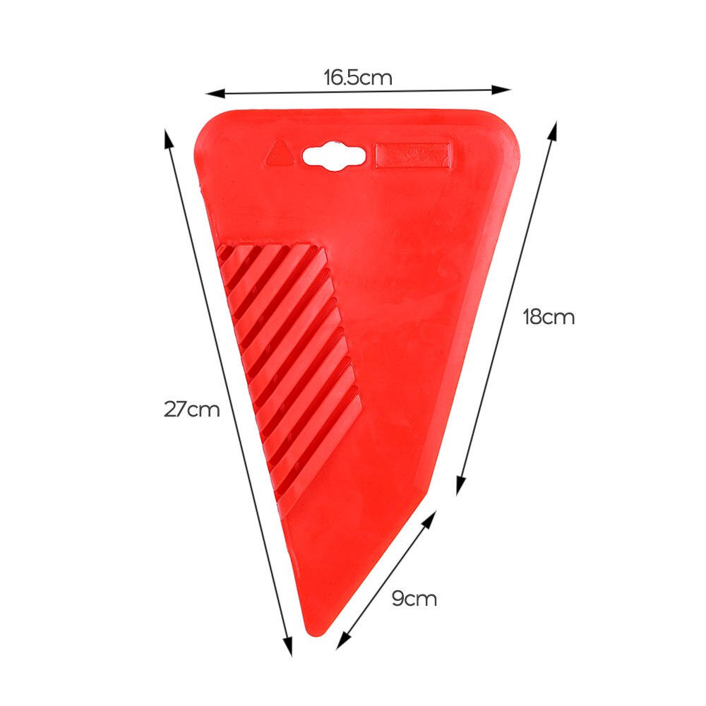 Cepillo portátil grande rojo de goma bisel pintura de pared raspador de mano herramienta de pintura de pared para pared/gabinete/piso