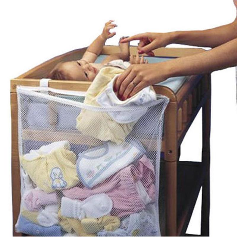Stor baby seng lagring hengende organisator bag baby seng barneseng barnevogner arrangør lagring samling posere bleie bleiepose barneleker
