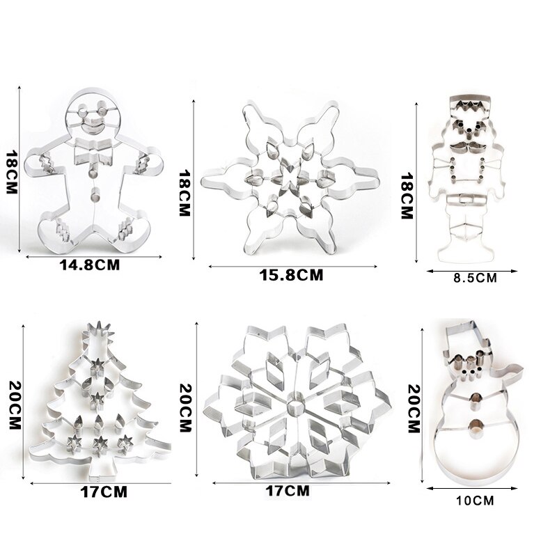 Choinka piernik Człowiek orzech żołnierz bałwan płatek śniegu narzędzia robić pieczenia ciastek ze stali nierdzewnej owoce foremka robić wykrawania ciasteczek
