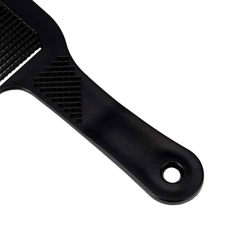 Peine de corte de cabeza plana para hombre, peine de corte de pelo antiestático, cepillo de corte de pelo de dientes anchos, accesorios profesionales para peluquero y salón, 1 ud.