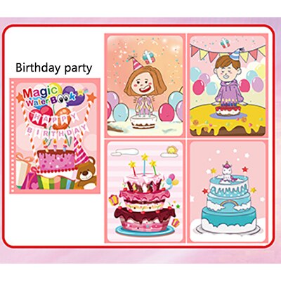 13 Style Magic Water Drawing Book Montessori Coloring Book Graffiti Magic Pen Painting Children&#39;s Toy Birthday: 11