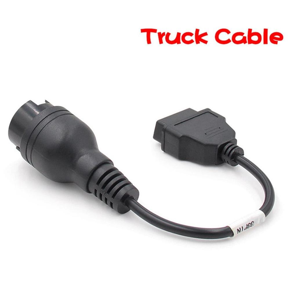 Truck Cable OBD1 to OBD2 for 38Pin Male to OBD2 16Pin Adapter Cable
