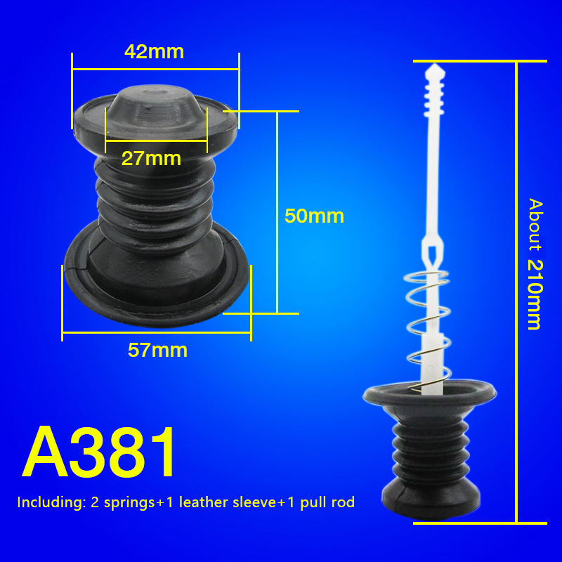 Universal Washing Machine Water Drain Valve Plug Water Sealing Rubber Pad Drain Valve Spring Fittings: indigo