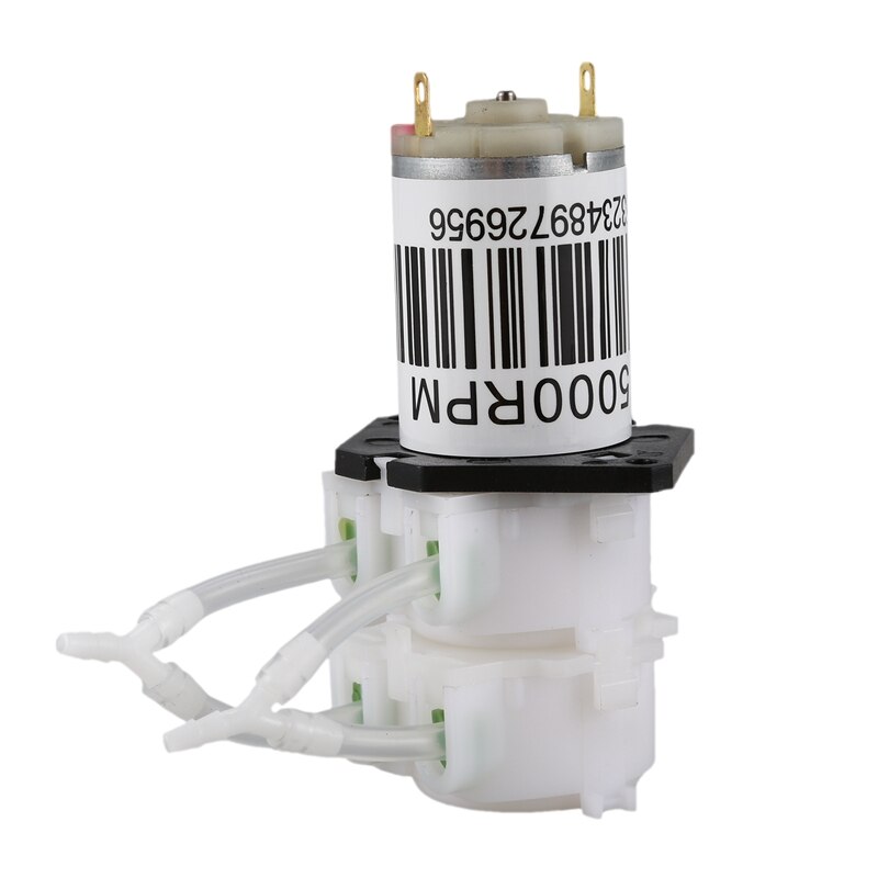 12V Double Head Peristaltic Pump Micro-Large Flow Circulation Pump Pump Quiet Small Pump Self-Priming Pump Hose Pump