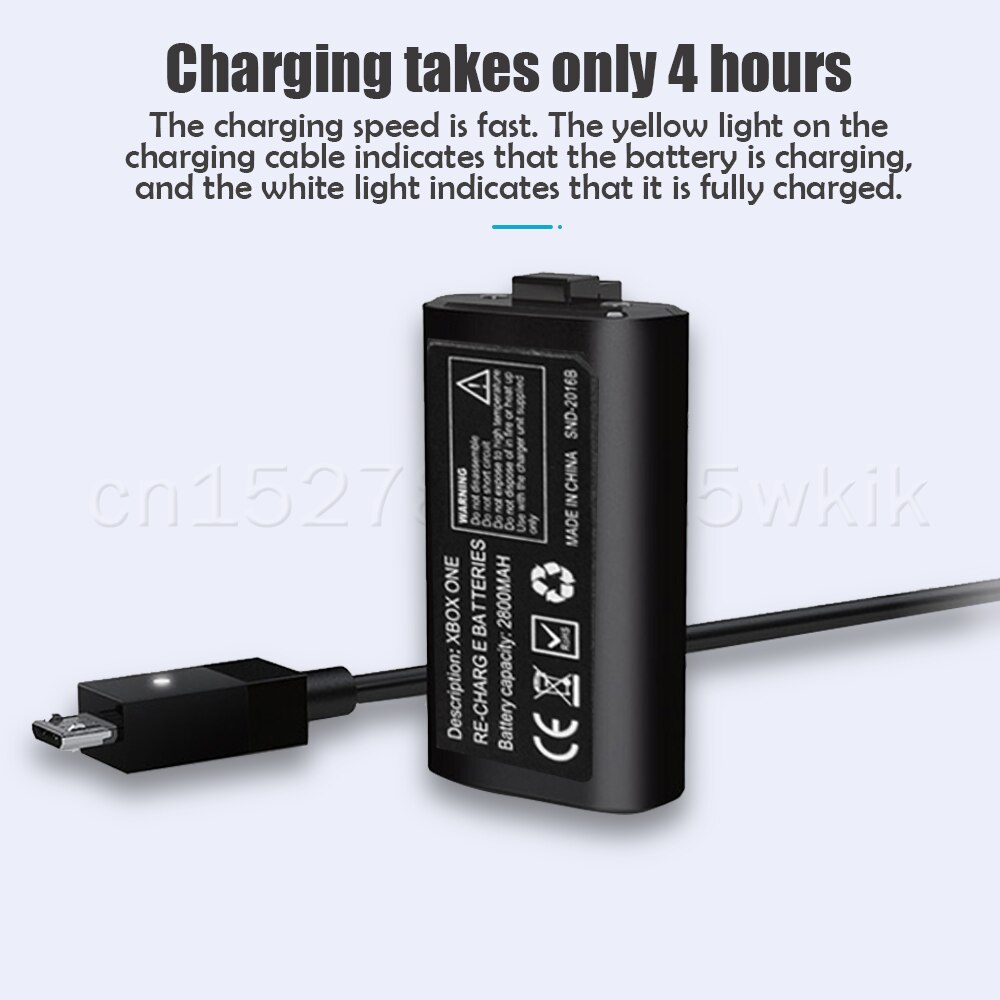 1-10PCS Rechargeable Battery Pack With 2.75m USB Charging Cable For Xbox One ONES/X Wireless Game Controller Replacement Battery
