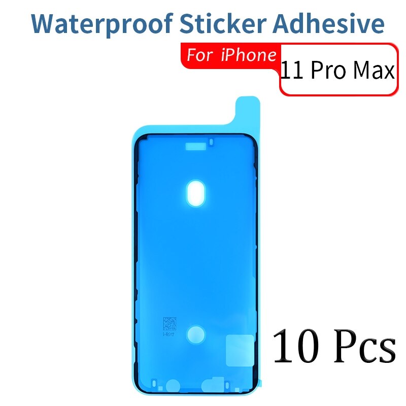 10 sztuk wodoodporna naklejka dla iPhone 6 6s 7 8 Plus X XS MAX XR 11 12 Pro Max wodoodporna naklejka klej ekran LCD klej: 10 Pcs  i11 Pro Max