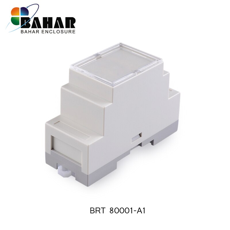 4PCS/1 Lot Din rail control box PLC industrial box din rail plastic enclosure diy junction box electronics case 87*60*36mm