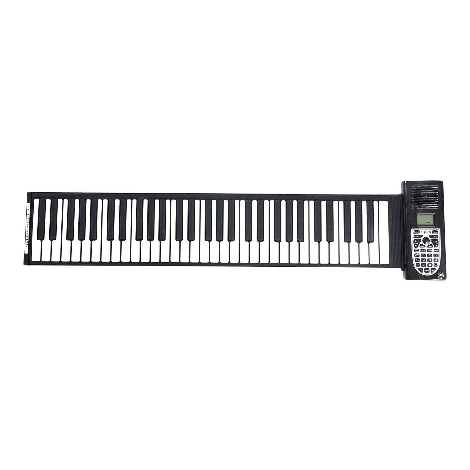 1pc Electronic Piano Keyboard, Portable 61-Keys Roll Up Silicone Flexible Piano