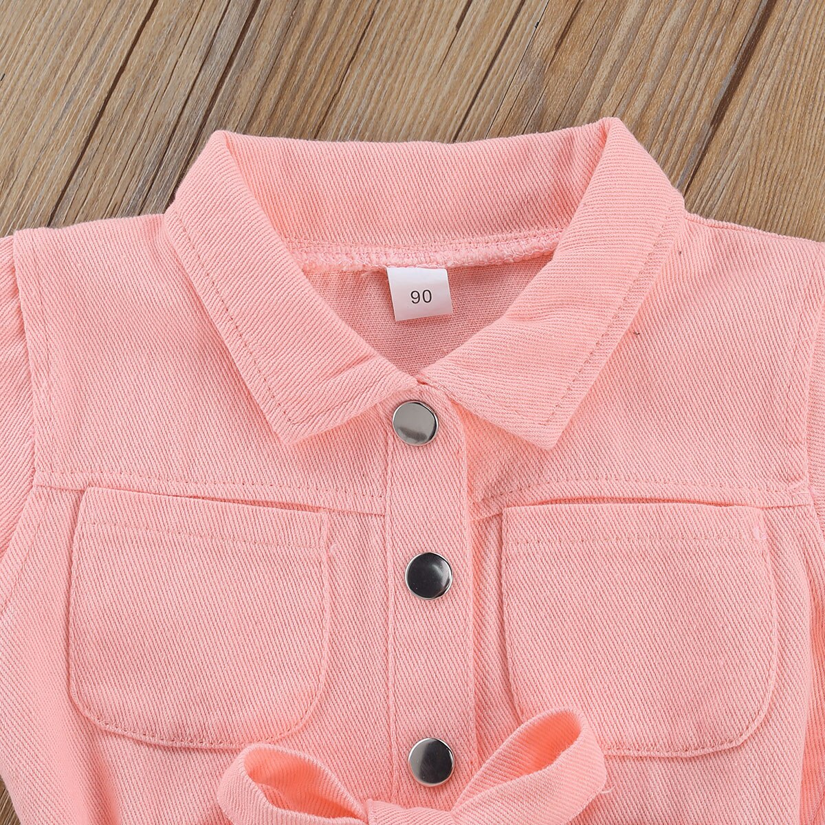 Mono vaquero para niñas de 0 a 6 años, ropa para niños pequeños de manga corta con bolsillo de solapa, pantalón largo, pelele,
