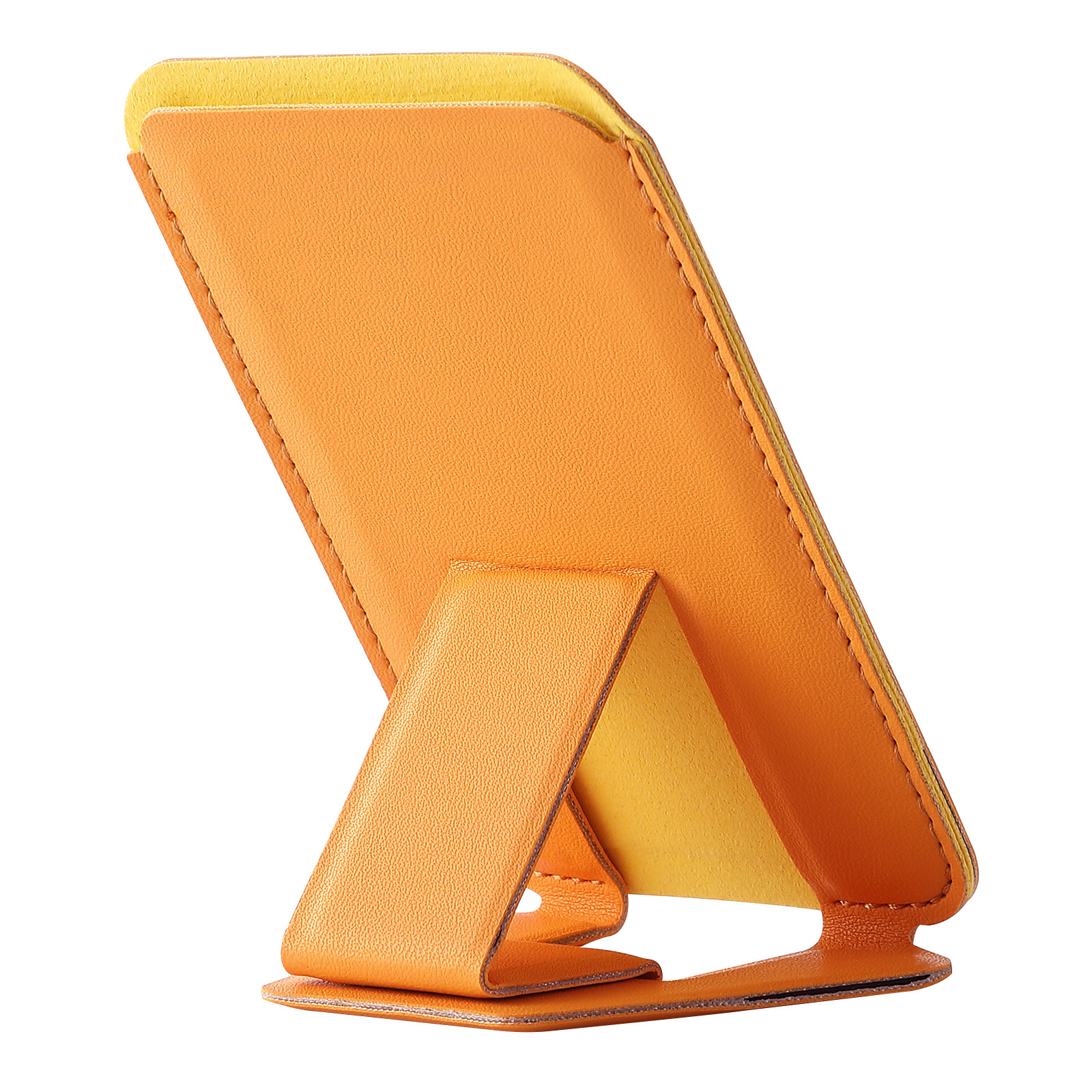 Porta Carte Adesivo Per Retro Telefono M-Plateau – Portafoglio Sottile In Pelle Con Supporto Cavalletto – Rosso Rosa, Per IPhone E Android - copertina