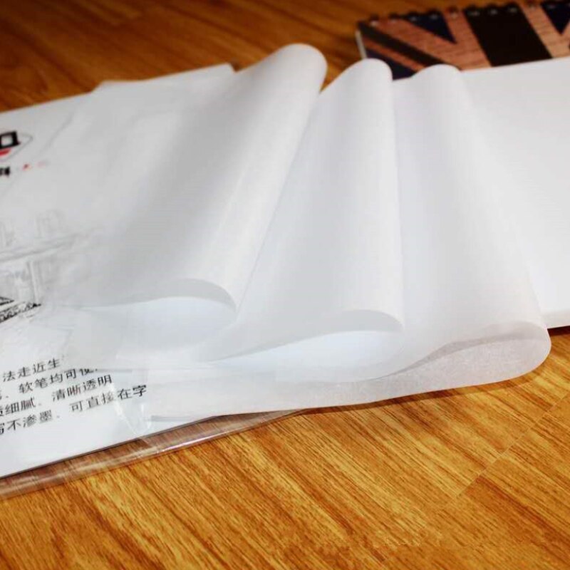 100pcs Calligraphy Writing Paper Drawing Craft Sheet Copying Translucent Tracing Paper