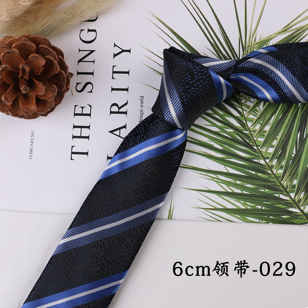 Corbata de cuadros a rayas geométricas para hombre, corbatas de cuello clásicas, rojo, Azul, Gris, ocio, negocios, boda, corbata delgada de , 6cm,