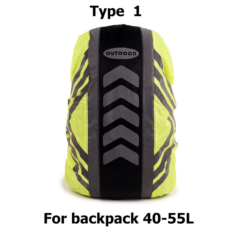 Reflective Waterproof Bag Rain Cover Backpack Cover Outdoor Travel Camping Dustproof Rainproof Covers for Backpacks: A 40-55L