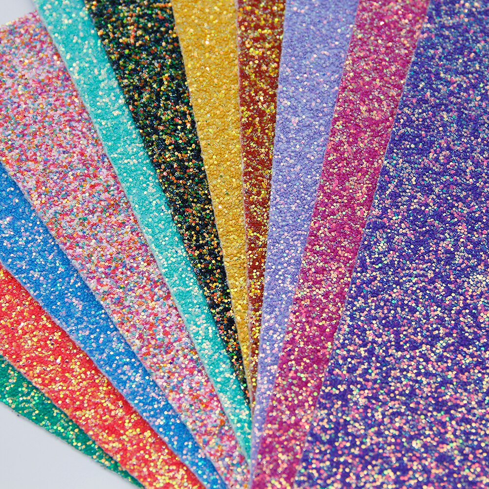 Cuir synthétique à paillettes épais 20*34cm AB | Matériel de bricolage fait main pour la fabrication de boucles d'oreilles événements à la maison, 1Yc7188