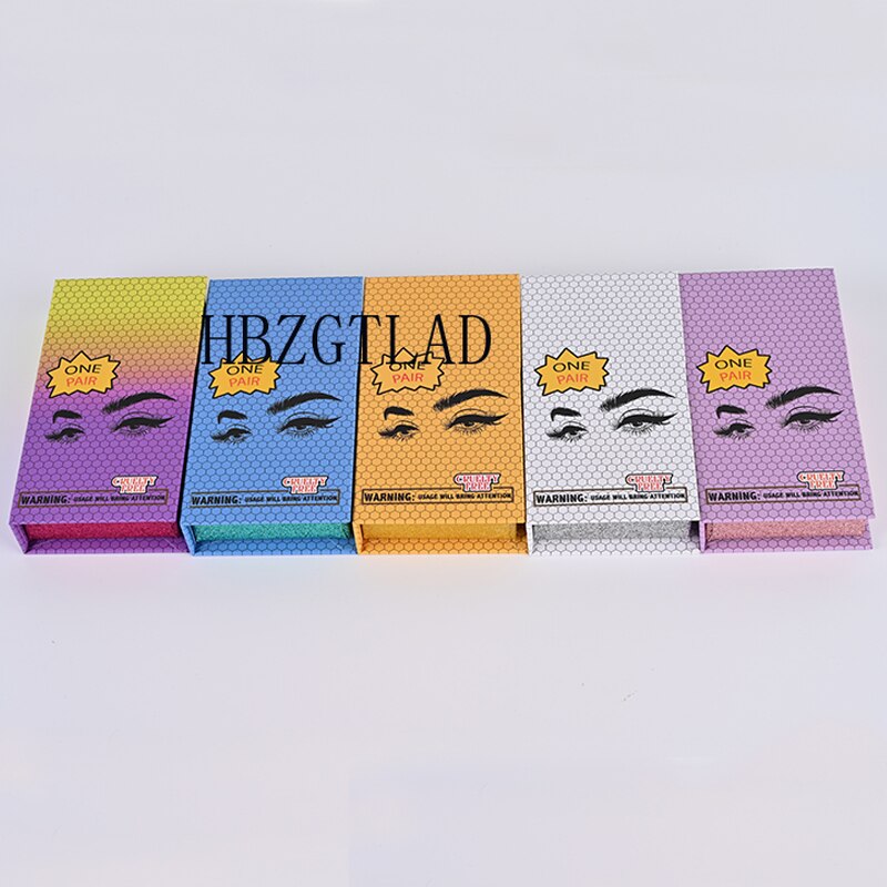 Eyelash Packaging Box 10/30 Pairs Empty Lash Packaging with Tray Rectangle Case 25mm Mink Lashes Box Eyelashes Package