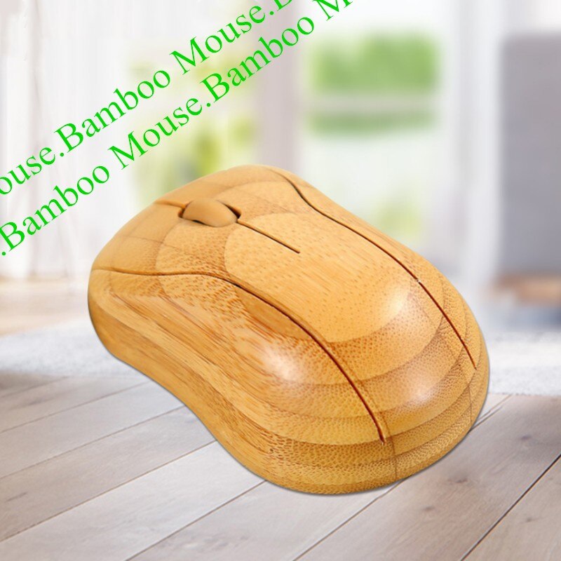 Bamboo Wireless Mouse 2.4g For Computer Laptop Notebook Teblet 1600DPI Optical Ailent Mute Gaming Mice Novelty