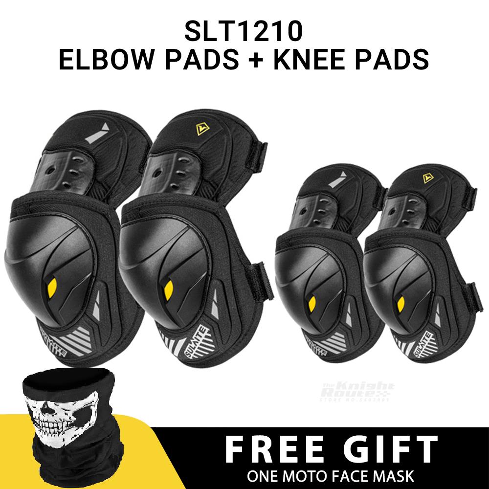 Coudières et coudières de Moto pour hommes et femmes, équipement de Protection pour motocyclistes, Motocross, vtt: 1210 Set BK