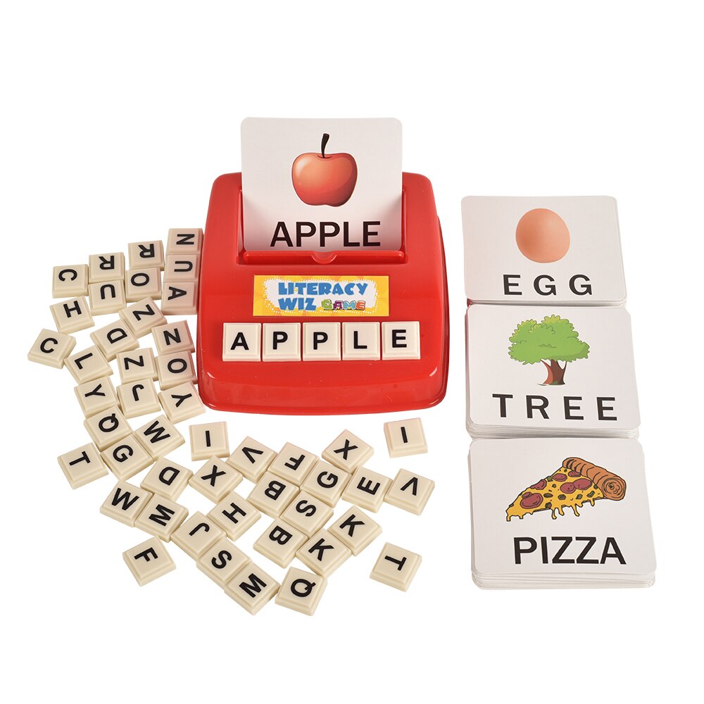 BOHS Literacy Wiz Fun Game-Uppercase Sight Words -60 Flash Cards/120 Words-Preschooler Language Learning Educational Toys Kids