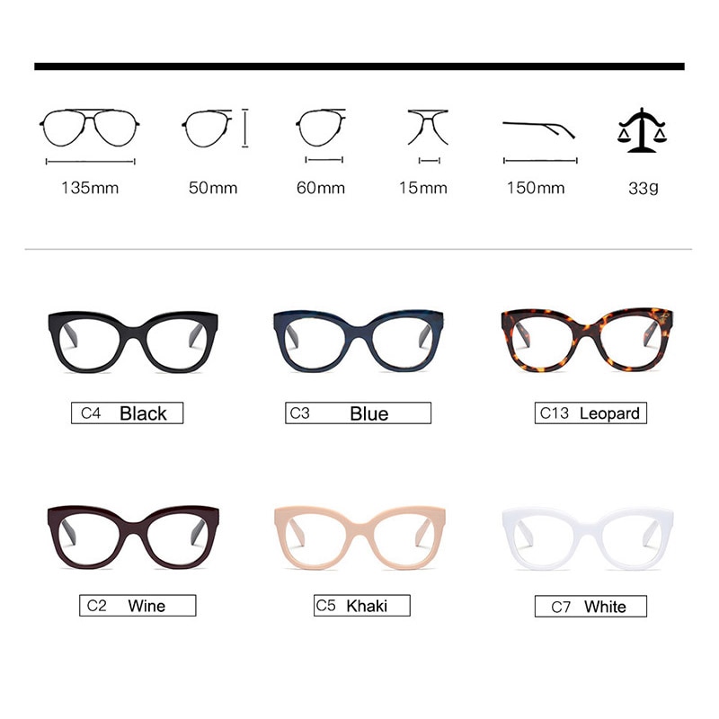 Thick Rim Frame Optical Eyeglasses Full Rim Women Prescription Glasses Frame Female Colorful Spectacles Brand