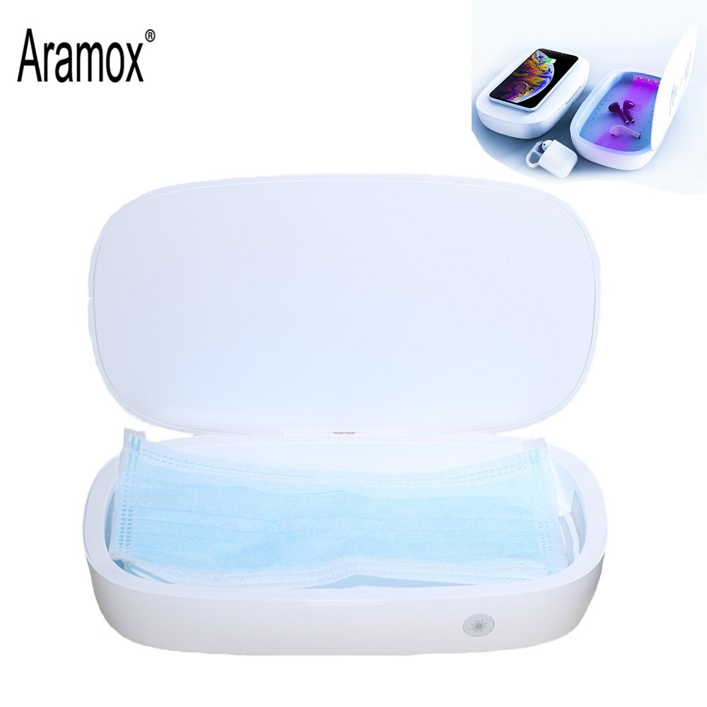 UV Sterilizer Box Mask Phone UV Sanitizer UV Bulb Disinfection Cleaning Device with Germicidal light for Watch Phone Mask