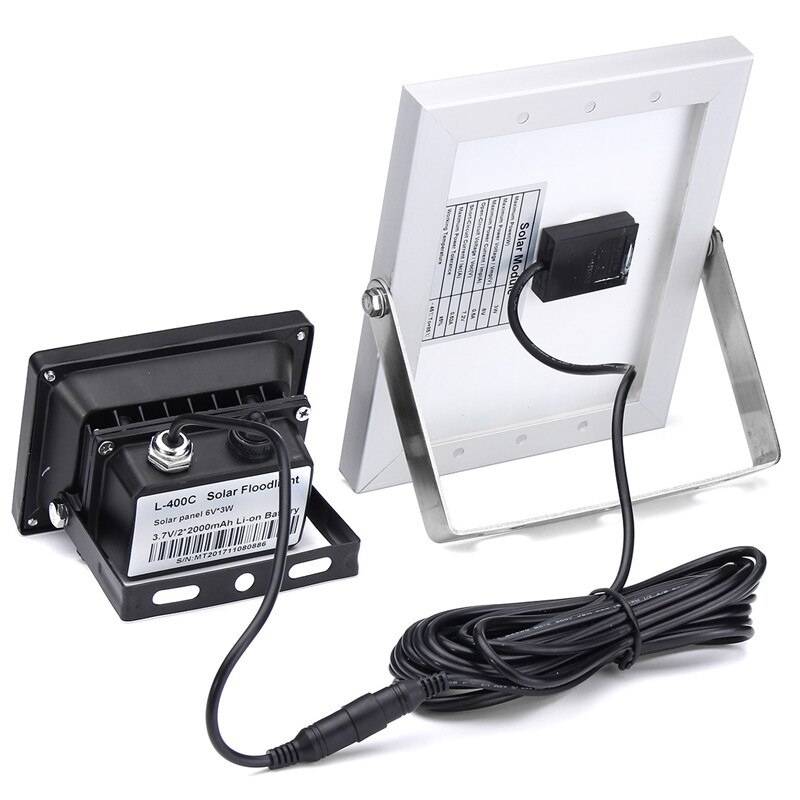 Solar Floodlight with Remote Control 10W Waterproof IP65 Timer Lighting Control Outdoor Lighting LED Spotlight Garden Solar Lamp