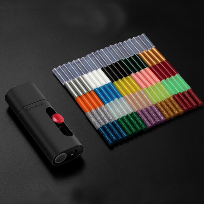 Wowstick kabelloser elektrischer schmelzklebestift, 2000 mah, typ-c, wiederaufladbar, diy-bastelkleber mit / 20 klebestiften