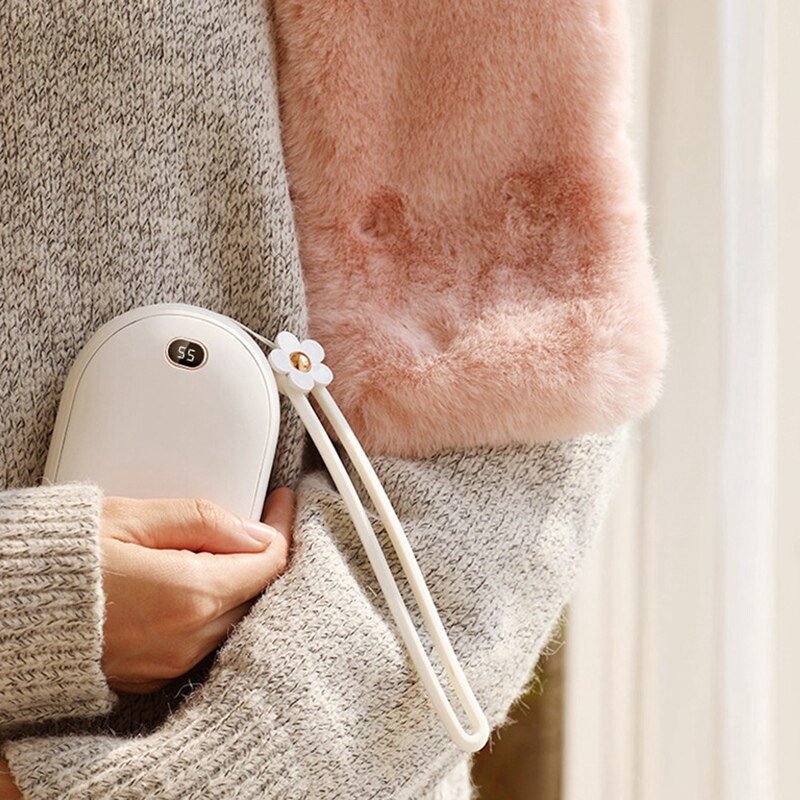 Portable USB Rechargeable Mini Heater with Temperature Display Travel Warmer Winter Hand Warmer
