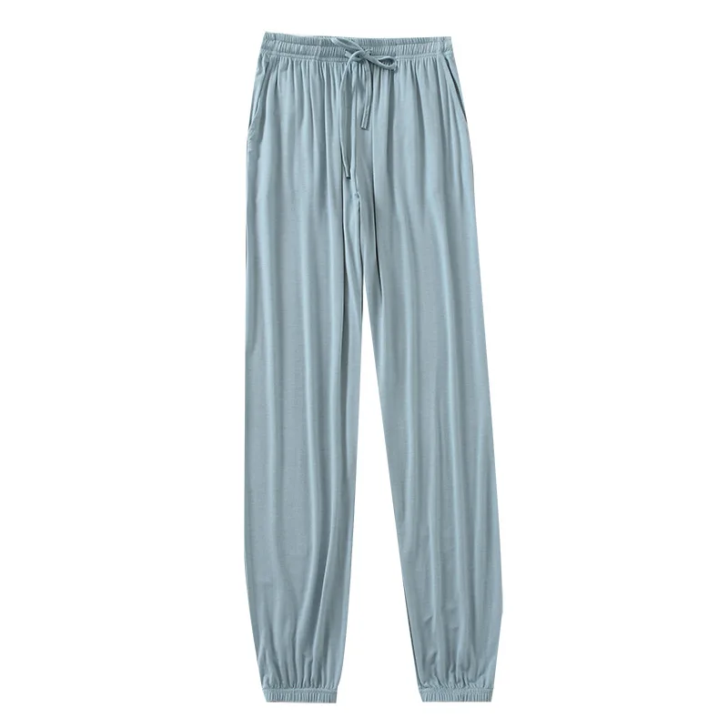 Pantalones japoneses de estilo para el hogar para mujer, pantalones finos de modal holgados de talla grande de color sólido para primavera y verano, pantalones para el hogar para mujer
