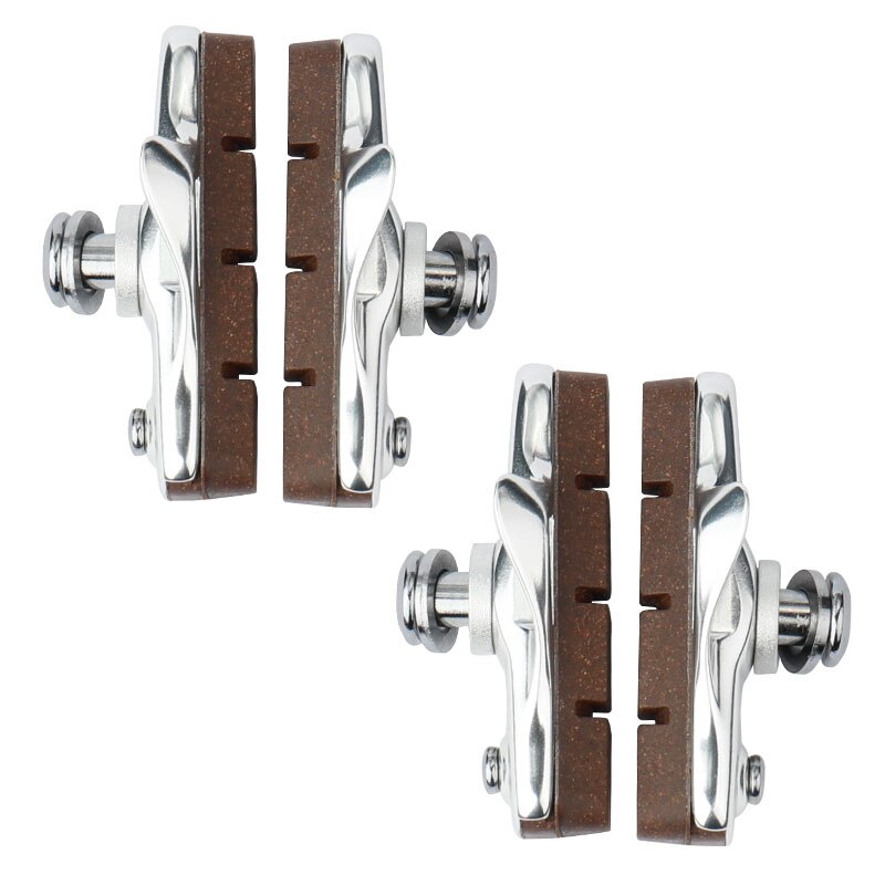 Baradine Road Bicycle Carbon Rim Braking Blocks Linear Pull Friction Wheel Brake Pads Detachable Cork Inserts Light Weight: 470TC-1 SN 2P