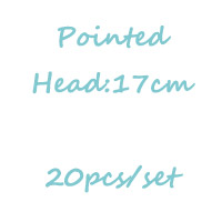 Round Pointed Head Embroidery Cross Stitch Needles DIY Hand Stitches Needle Bigeye Macroporous Sweater Knitting Needles S0019N: 20PC 17CM Pointed