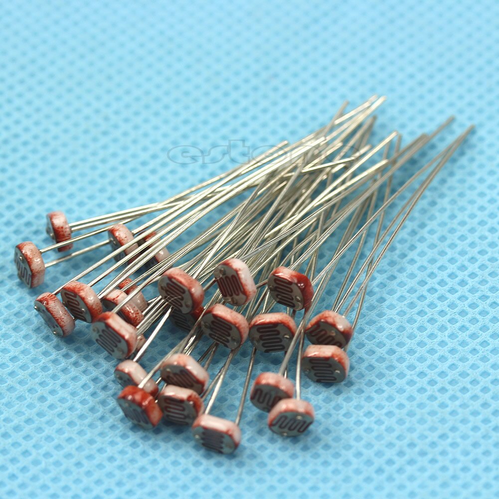 20 st fotoresistor  gl5528 ldr motstånd foto ljusberoende ljussensor 40je