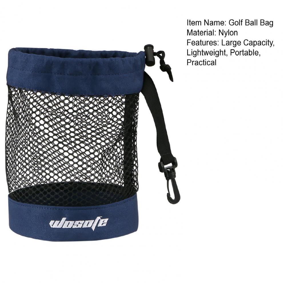 Golfbal Opbergtas Met Hangende Gesp Grote Capaciteit Golfbal Draagtas Draagbare Golf Accessoire Organizer Pouch