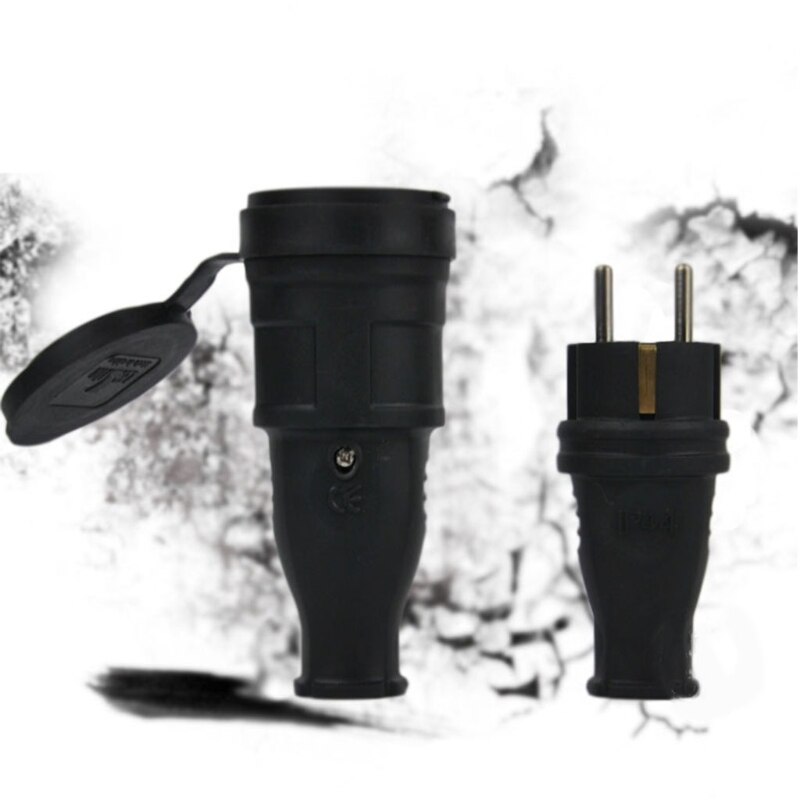 16A 220V-250V 2P+E IP44 European Specifications Industrial Male &amp; Female Plug Socket for Cable Electric Power Connector