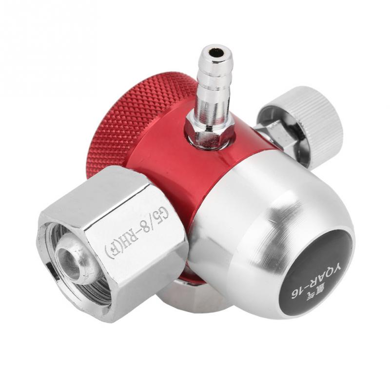 Argon Pressure Reducer 0-0.15MPa Welding Pressure Regulator Air Flow Regulator Gauge Meter for Gas Welding