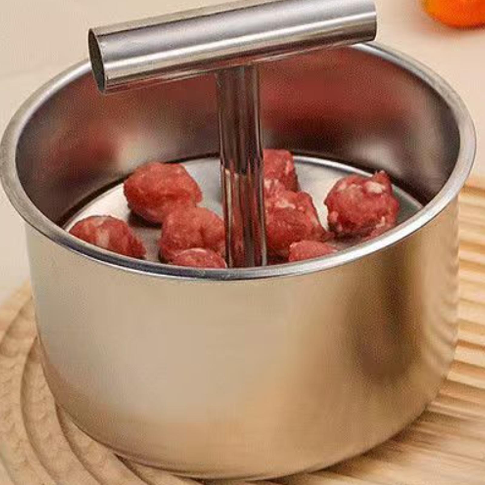 Meatball Press 6/12 Hole Manual Meatball Machine Multifunctional Stainless Steel Meat Maker Home Kitchen Meatball Mold