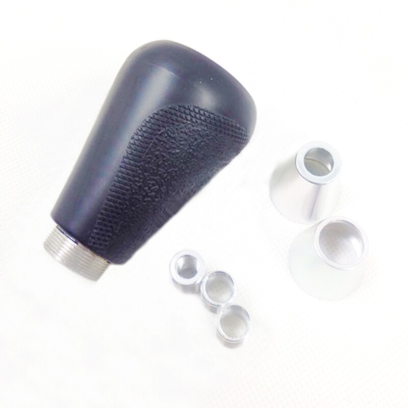 Car Styling Universal 5 Speed Shift Knob Manual Gear Lever Knob Peach Wood Gear Shift Knob: Black grey