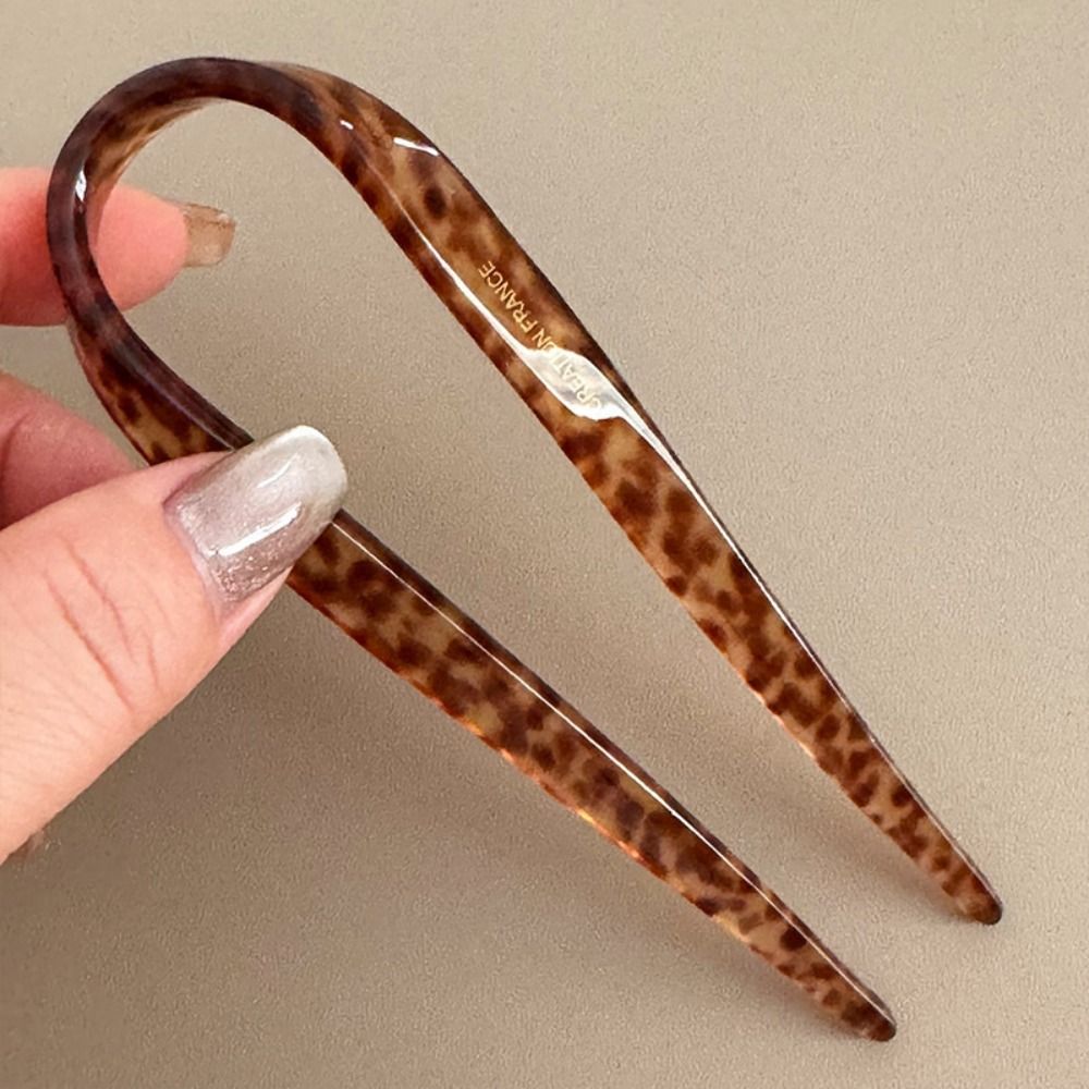 Frisur Werkzeug Haarschmuck Haar gabel U-förmige Stirnbänder Haars täbchen Acetat Kopf bedeckung Haarnadel für Frauen/Mädchen