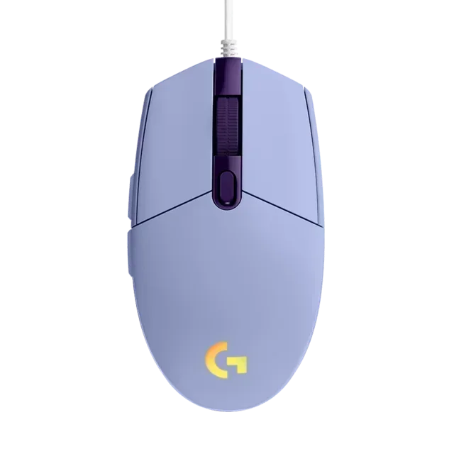 Logitech  g102 -mus, usb-kablet spillmus, 8000 dpi, regnbueeffekt, skjerm, bærbar pc-tilbehør, for pc/mac-datamaskin: Rød