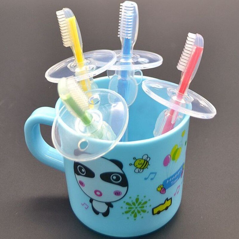 Soft-bristle Silicone Toothbrush for Infant Toddlers Children Training Protect Gums Toothbrush Baby Safe Ultra-soft Toothbrushes