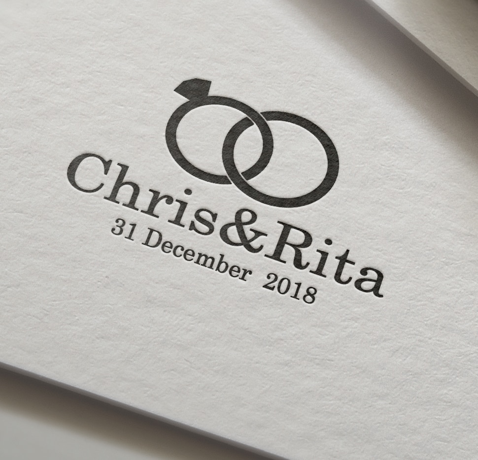 Ring-Wedding Stamp self inking Custom photosensitive seal stamp Wedding Invitation Stamp NAME & DATE 40mm