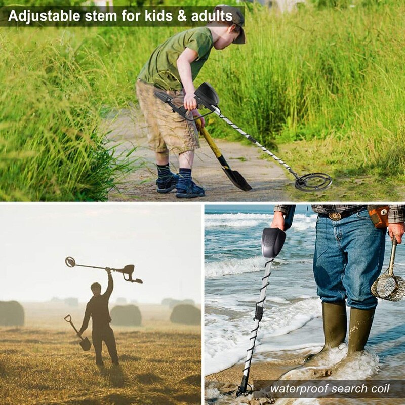 MD-4060 Metal Detector Underground Gold Detector High Accuracy Metal Finder Waterproof Search Coil Seeker Treasure
